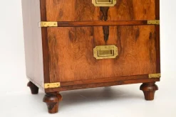 Pamono Antique Military Campaign Side Chest of Drawers, 1930s Online