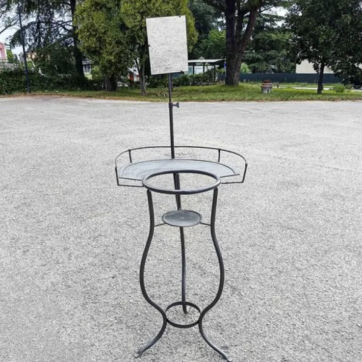 Pamono Antique Mirror with Sink on Iron Stand New