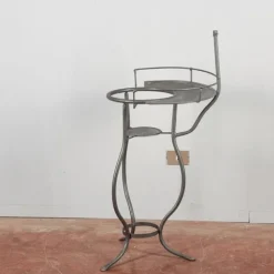 Pamono Antique Mirror with Sink on Iron Stand New