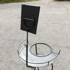 Pamono Antique Mirror with Sink on Iron Stand New