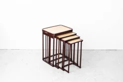Pamono Antique Nesting Tables by Prof. Josef Hoffmann for Jacob & Josef Kohn, 1905, Set of 4 New