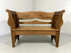 Pamono Antique Oak Bench in Biedermeier Style, 1890s Online
