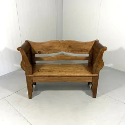 Pamono Antique Oak Bench in Biedermeier Style, 1890s Online