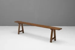 Pamono Antique Oak Bench, 1900s Sale