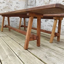 Pamono Antique Oak Benches, 1960s, Set of 2 Hot