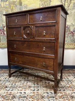 Pamono Antique Oak Chest of Drawers, 1800s Clearance