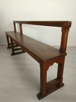 Pamono Antique Oak Church Bench Discount