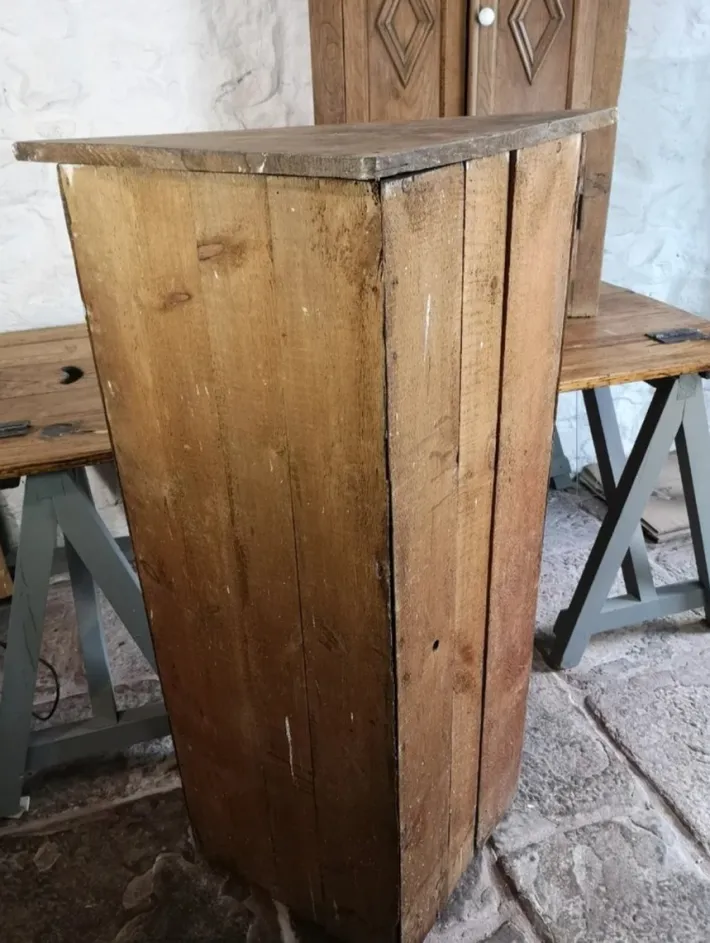 Pamono Antique Oak Corner Cabinets, 1890, Set of 2 Best