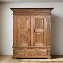 Pamono Antique Oak Cupboard, Germany, 1836