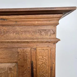 Pamono Antique Oak Cupboard, Germany, 1836