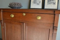 Pamono Antique Oak Empire Girls Wardrobe Clearance