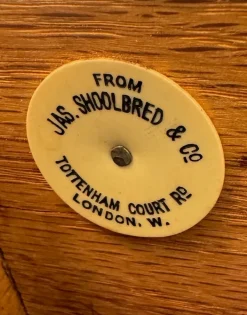 Pamono Antique Oak Gentleman's Vanity Shaving Stand Table with Adjustable Mirror from Jas Shoolbred, 1890s Clearance