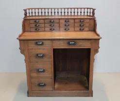 Pamono Antique Oak Old Checkout Counter New