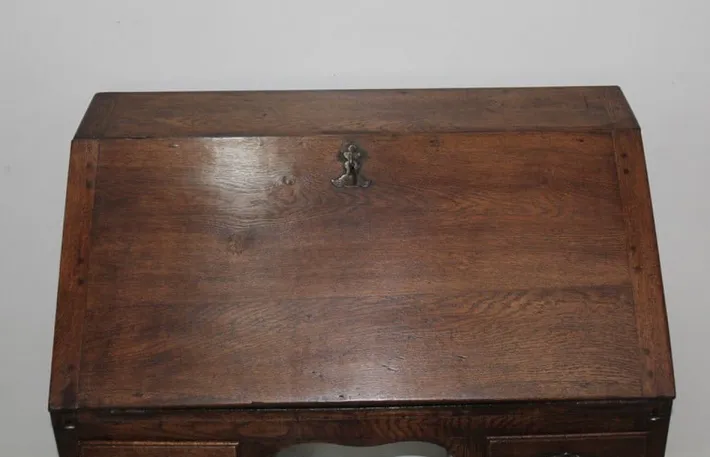 Pamono Antique Oak Secretary Desk Hot