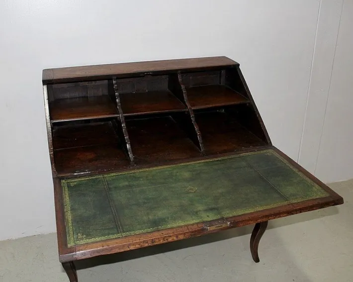 Pamono Antique Oak Secretary Desk Hot