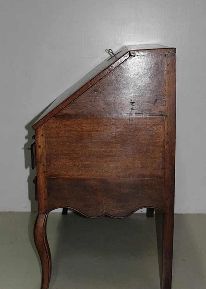 Pamono Antique Oak Secretary Desk Hot