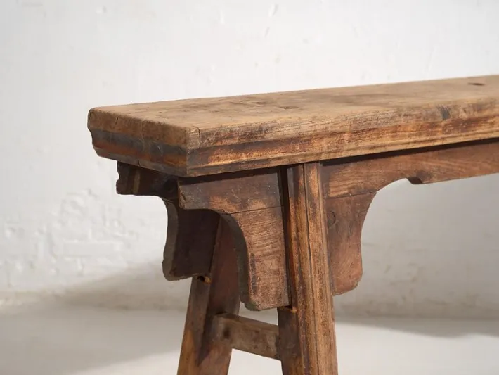 Pamono Antique Oriental Bench, 1870s New