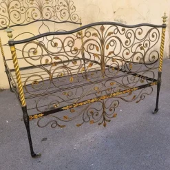 Pamono Antique Painted Iron Bed Clearance