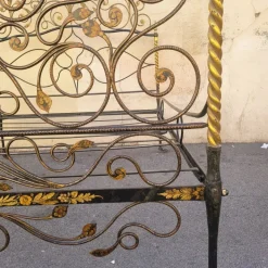 Pamono Antique Painted Iron Bed Clearance