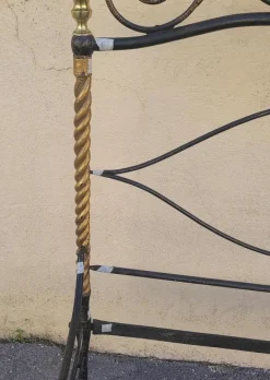 Pamono Antique Painted Iron Bed Clearance