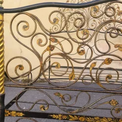 Pamono Antique Painted Iron Bed Clearance