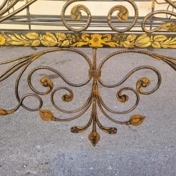 Pamono Antique Painted Iron Bed Clearance