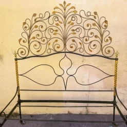 Pamono Antique Painted Iron Bed Clearance