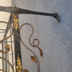 Pamono Antique Painted Iron Bed Clearance