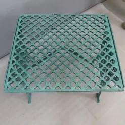 Pamono Antique Painted Wrought Iron Garden Table New