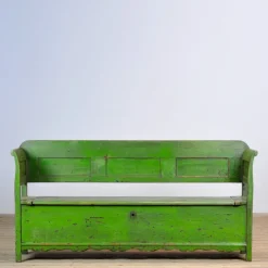 Pamono Antique Pine Bench, 1920s New