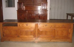 Pamono Antique Pinewood Store Counter Clearance