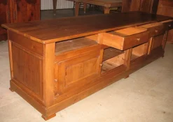 Pamono Antique Pinewood Store Counter Clearance