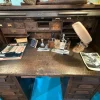 Pamono Antique Postal Desk, 1800s Clearance