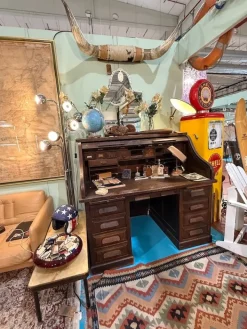 Pamono Antique Postal Desk, 1800s Clearance