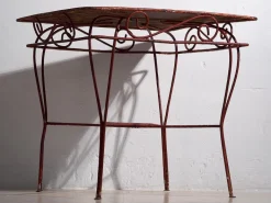 Pamono Antique Red Garden Table, 1920s New