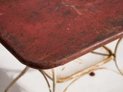 Pamono Antique Red Garden Table, 1920s Online