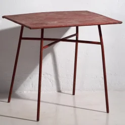 Pamono Antique Red Terrace Table, 1920s Online