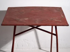 Pamono Antique Red Terrace Table, 1920s Online