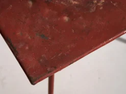 Pamono Antique Red Terrace Table, 1920s Online