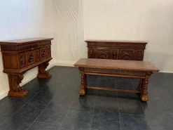 Pamono Antique Renaissance Living Room Set, Set of 3 Best