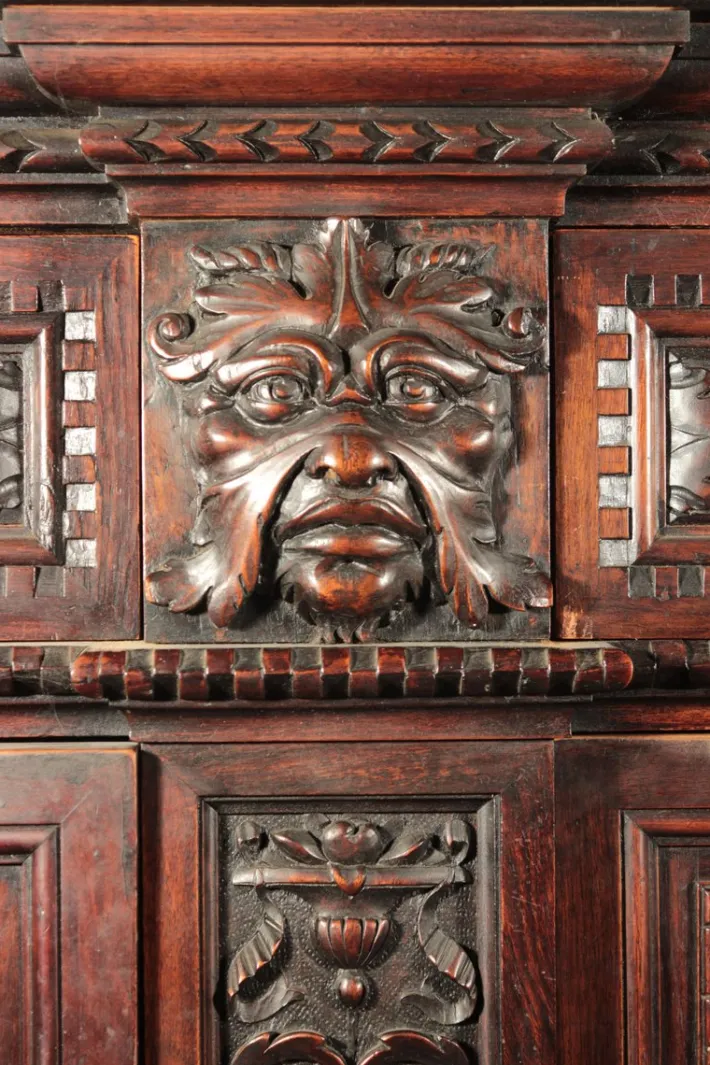 Pamono Antique Renaissance Style Carved Sideboard Best