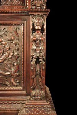 Pamono Antique Renaissance Style Carved Sideboard Best