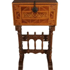 Pamono Antique Renaissance Style Cabinet Secretary in Oak and Walnut, Spain, 19th Century Online