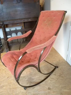 Pamono Antique Rocking Chair by Peter Cooper for R.W. Winfield, 1880s