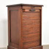 Pamono Antique Roller Door Cabinet in Oak, 1890s Hot