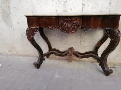 Pamono Antique Rosewood Console Tables, Set of 2