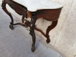 Pamono Antique Rosewood Console Tables, Set of 2