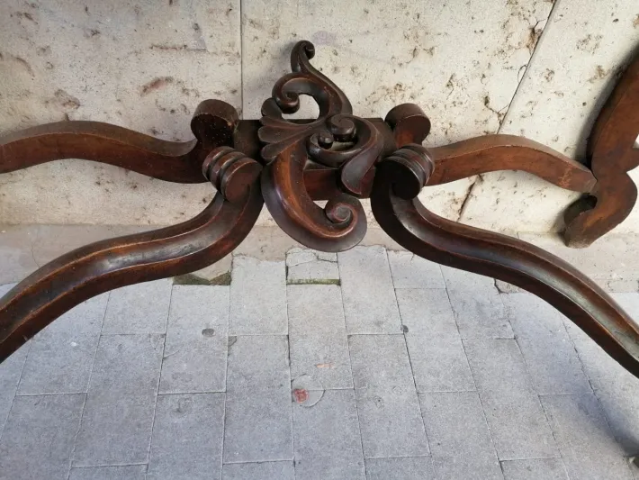 Pamono Antique Rosewood Console Tables, Set of 2