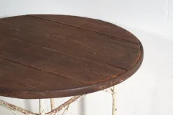 Pamono Antique Round Metal Outdoor Table, France, 1900s New