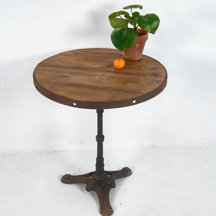 Pamono Antique Round Terrace Table, 1900s Sale